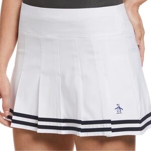 Penguin WOMEN'S 13" CONTRAST HEM PLEATED TENNIS SKORTsize L